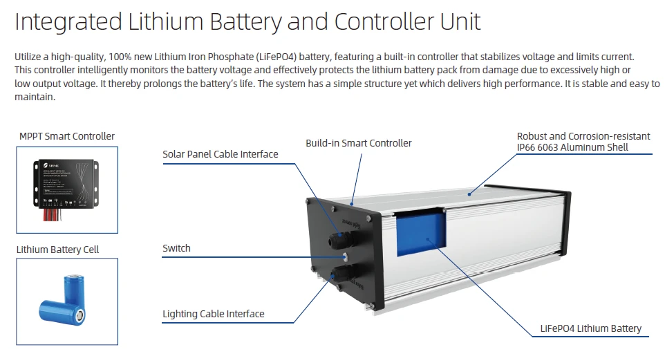 solar street light battery